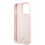 Karl Lagerfeld iPhone 13 Pro Max Suojakuori Liquid Silicone Vaaleanpunainen