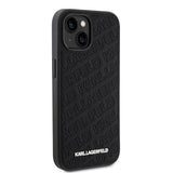 Karl Lagerfeld iPhone 15 Suojakuori Quilted K Pattern Musta