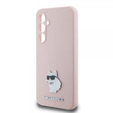Karl Lagerfeld Samsung Galaxy S23 FE Liquid Silicone Choupette -kuori, pinkki