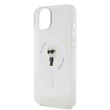 Karl Lagerfeld iPhone 15 -kuori Ikonik MagSafe Transparent