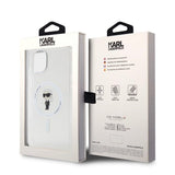 Karl Lagerfeld iPhone 15 -kuori Ikonik MagSafe Transparent