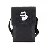 Karl Lagerfeld Wallet Phone Pouch Monogram Choupette Musta