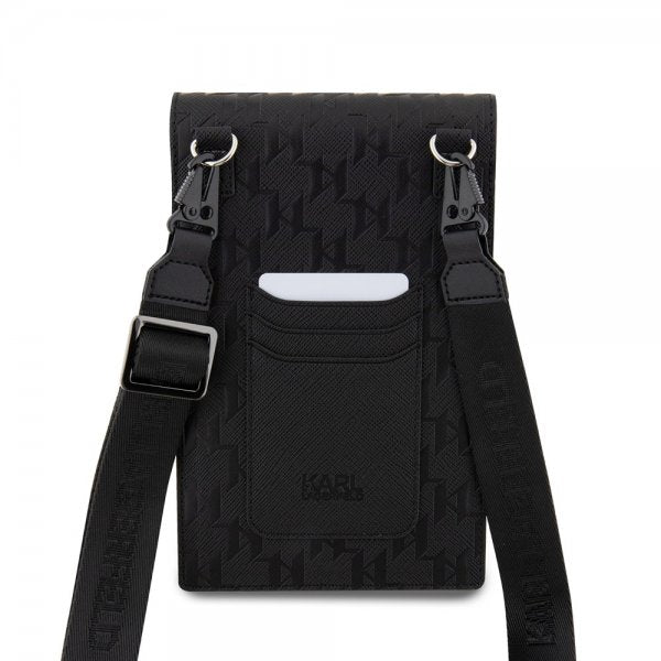 Karl Lagerfeld Wallet Phone Pouch Monogram Choupette Musta