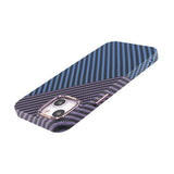 iPhone 14 Kuori Hiilikuitukuvio Sininen Violetti
