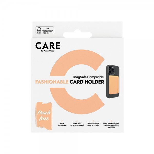 CARE by PanzerGlass Korttikotelo Muodikas korttikotelo MagSafe Peachy