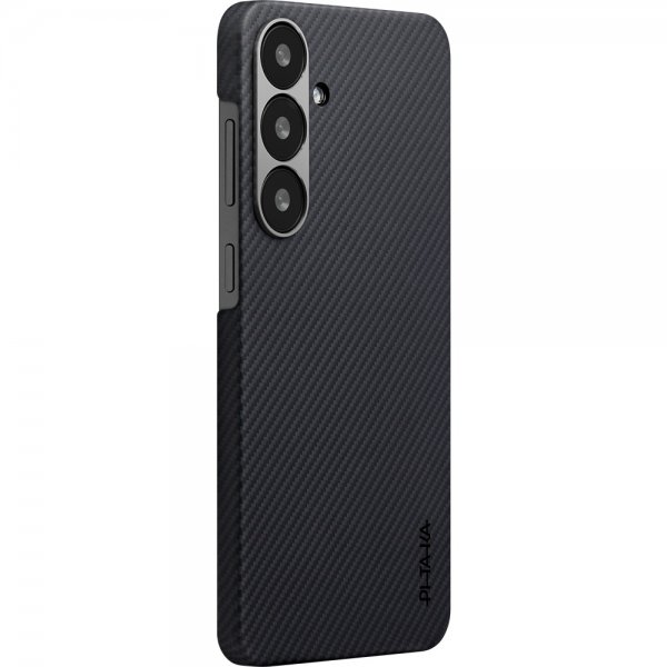 Pitaka Samsung Galaxy S25 Kuori Erittäin ohut kotelo MagSafe Musta/Harmaa Twill