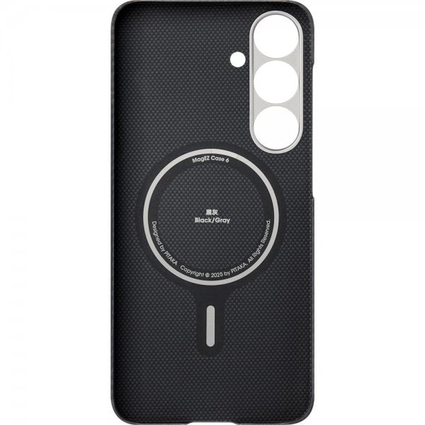 Pitaka Samsung Galaxy S25 Kuori Erittäin ohut kotelo MagSafe Musta/Harmaa Twill