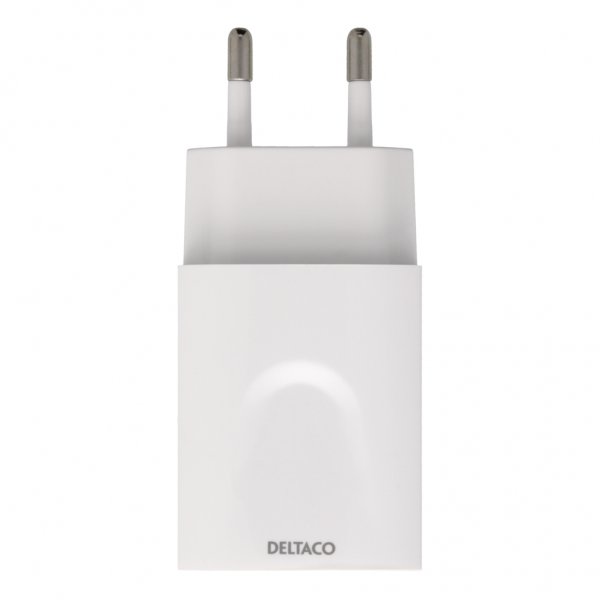 Deltaco Laturi 12W 1xUSB-A Valkoinen
