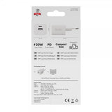 X2O Laturi 20W Kaksois-USB-C/USB-A GaN Valkoinen
