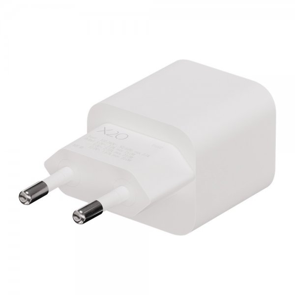 X2O-laturi 20W USB-C GaN Valkoinen