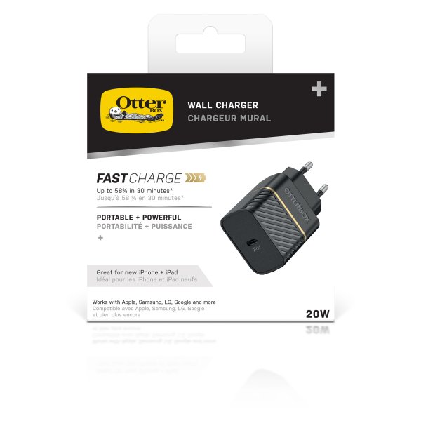 Otterbox Puhelinlaturi 20W USB-C PD Musta Shimmer