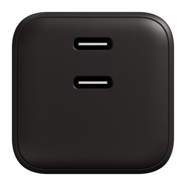 X2O-laturi 45W Kaksi USB-C/USB-C GaN Musta