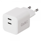 X2O Laturi 45W Kaksois-USB-C/USB-C GaN Valkoinen