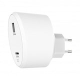 Xqisit Laturi 5.4A USB-A & USB-C 30W Valkoinen