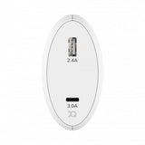 Xqisit Laturi 5.4A USB-A & USB-C 30W Valkoinen