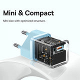 Baseus GaN5 Pikalaturi Mini 30W Sininen