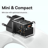 Baseus Laturi GaN5 Fast Charger Mini 30W Musta