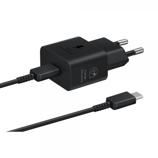 Samsung Original Laturi kaapelilla 25W Power Adapter Musta
