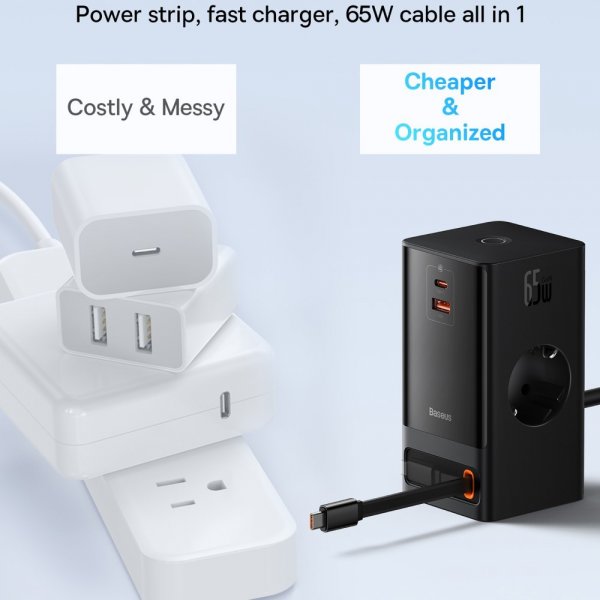 Baseus-laturi PowerCombo Digital PowerStrip