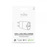 Puro Laddare USB-A + USB-C -seinälaturi 20W