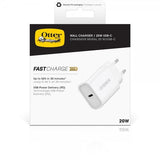 Otterbox Seinälaturi 20W USB-C, valkoinen