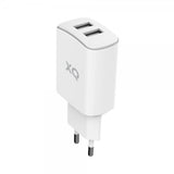 Xqisit-lataussovitin kahdella USB-A-liitännällä 4.8A Valkoinen