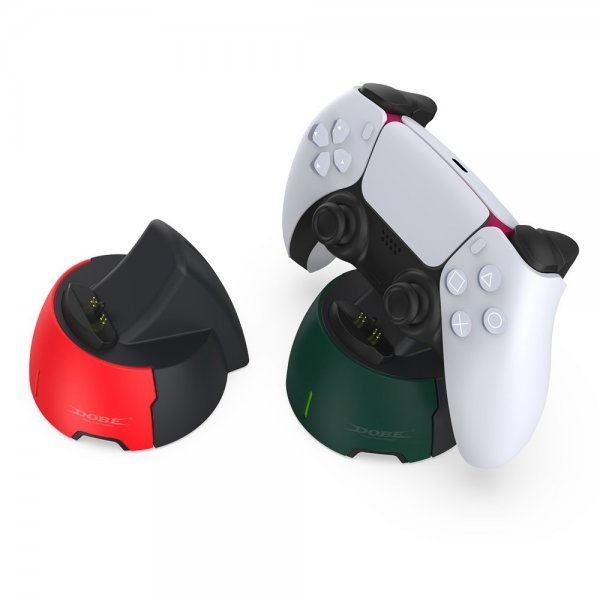 Dobe-lataustelakka PlayStation 5 -ohjaimelle, vihreä