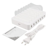 Deltaco Latausasema 50W 6xUSB-A Valkoinen