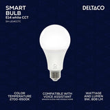 Deltaco Smart Home LED-lamppu E27 WiFi 9W