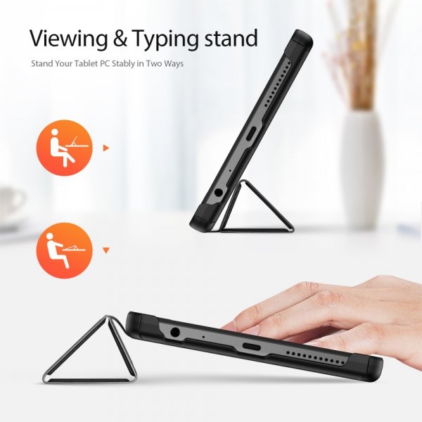 Dux Ducis Lenovo Tab M9 TB310 Fodral DOMO Series Musta