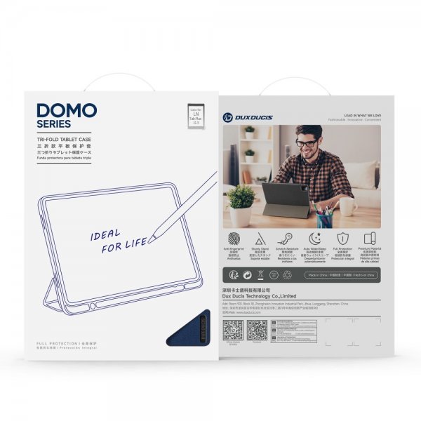 Dux Ducis Lenovo Tab Plus Kotelo DOMO Series Sininen