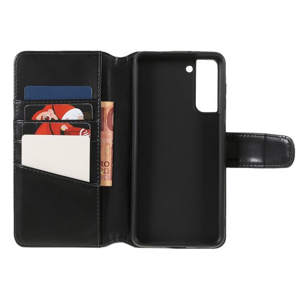 Nordic Covers Samsung Galaxy S21 Essential Leather Raven Black -suojakotelo