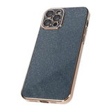 iPhone 12 Pro Kuoret Glitter Läpinäkyvä Iskunkestävä Kulta