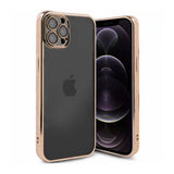 iPhone 12 Pro Kuoret Glitter Läpinäkyvä Iskunkestävä Kulta