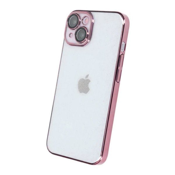 iPhone 14 Kuori Glitter Läpinäkyvä Iskunkestävä Vaaleanpunainen