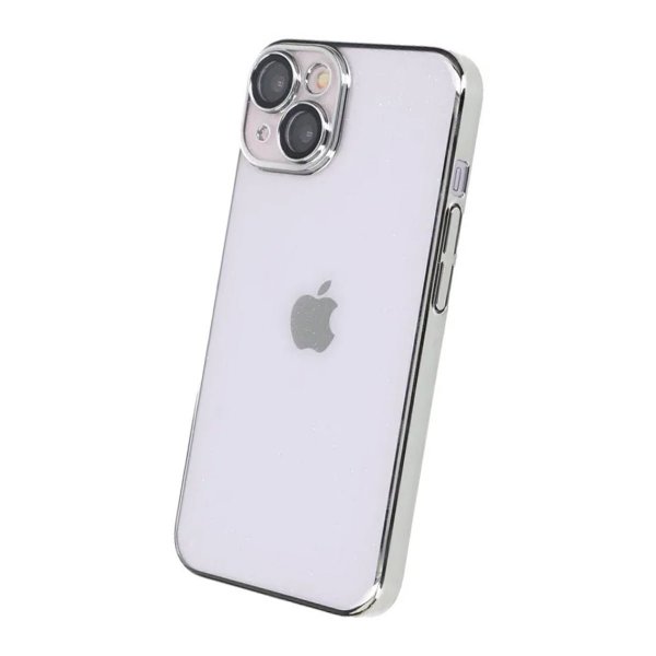 iPhone 14 Kuori Glitter Läpinäkyvä Iskunkestävä Hopea