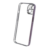 iPhone 15 Kuoret Kimalteleva Läpinäkyvä Iskunkestävä Violetti
