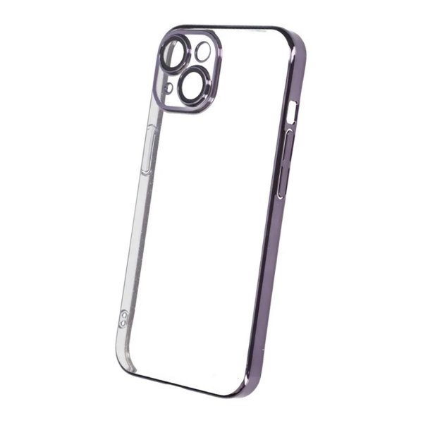 iPhone 15 Kuoret Kimalteleva Läpinäkyvä Iskunkestävä Violetti