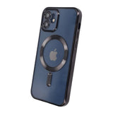 iPhone 11 Suojakuori Glitter Läpinäkyvä MagSafe Musta