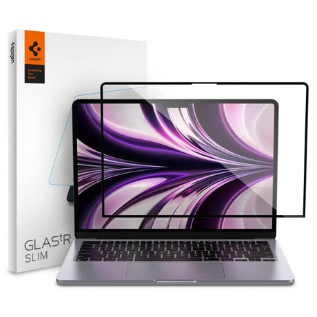 Spigen MacBook Air 13 M2 (A2681)/M3 (A3113) Näytönsuoja GLAS.tR Slim
