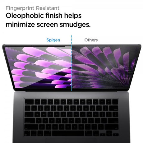 Spigen MacBook Air 15 M2 (A2941)/M3 (A3114) Näytönsuoja GLAS.tR Slim