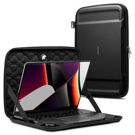 Spigen Kannettavan suojakotelo 16" Rugged Armor Pro Pouch Musta