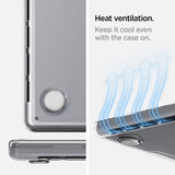Spigen MacBook Pro 14 M1 (A2442)/M2 (A2779)/M3 (A2918 A2992) Thin Fit Crystal Clear -suojakuori