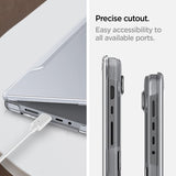 Spigen MacBook Pro 14 M1 (A2442)/M2 (A2779)/M3 (A2918 A2992) Thin Fit Crystal Clear -suojakuori