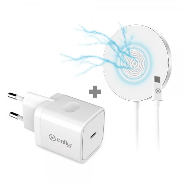 Celly Kit seinälaturi+magneettinen langaton laturi MagSafe