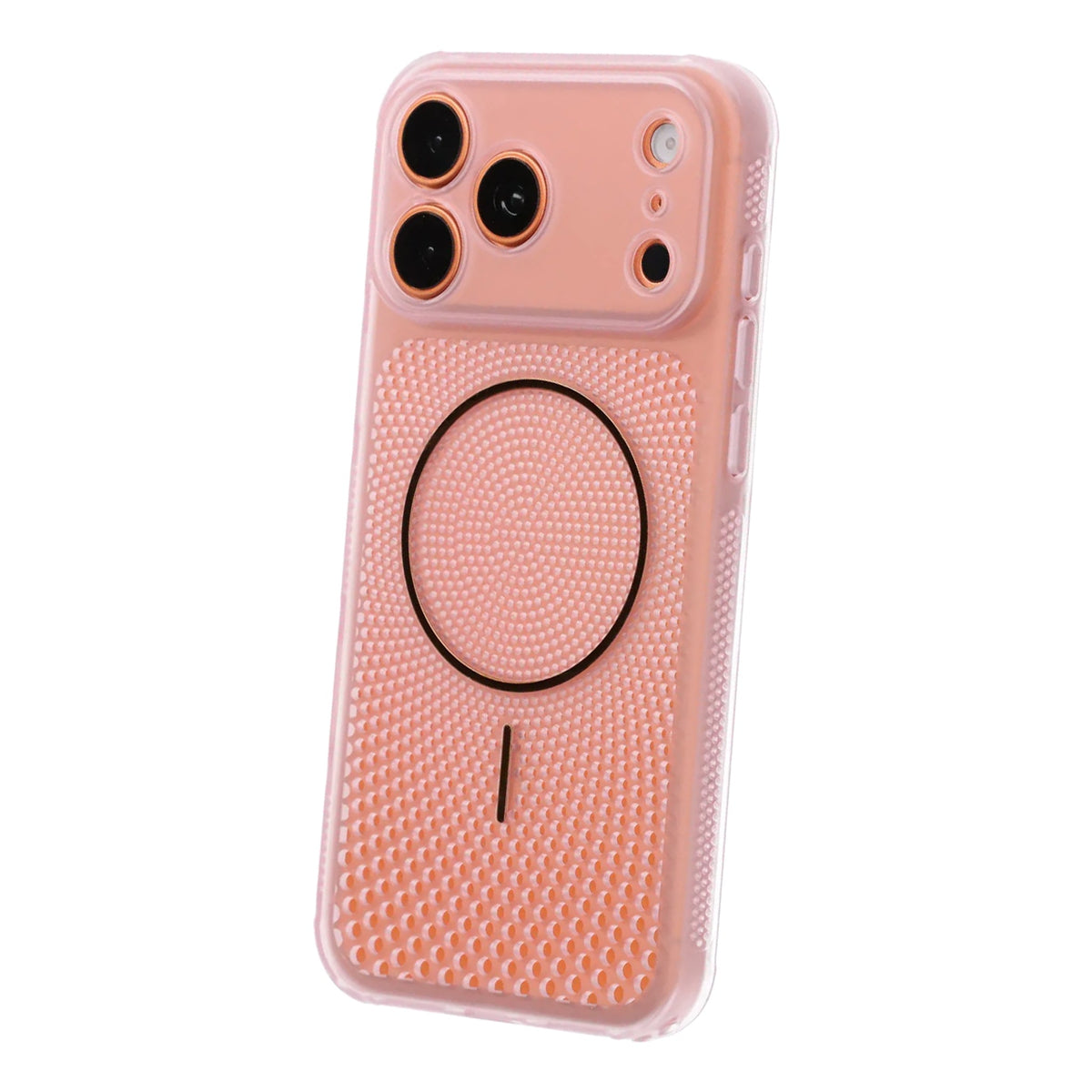 iPhone 17 Pro Max/iPhone 18 Pro Max Tuuletettu MagSafe-kuori Vaaleanpunainen