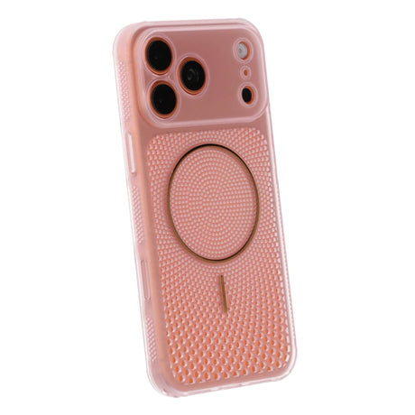 iPhone 17 Pro Max/iPhone 18 Pro Max Tuuletettu MagSafe-kuori Vaaleanpunainen