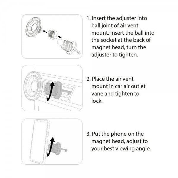 Mobile Origin MagSafe Autoteline Ilmanvaihtokiinnike