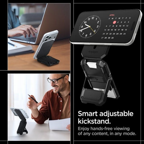 Spigen MagSafe Korttipidike Tough Armor Pro MagFit Musta