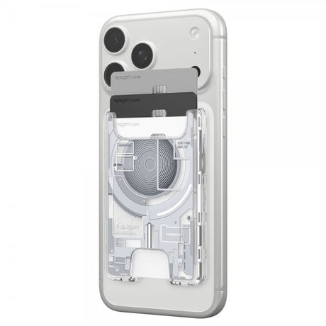 Spigen MagSafe-korttikotelo Ultra Hybrid Zero One MagFit, valkoinen